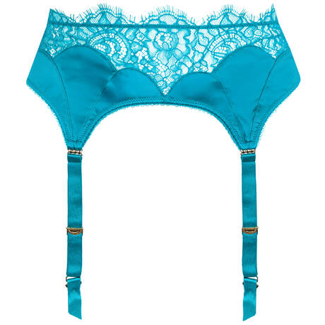 DITA VON TEESE Garter belt lace Esther Jewel Blue