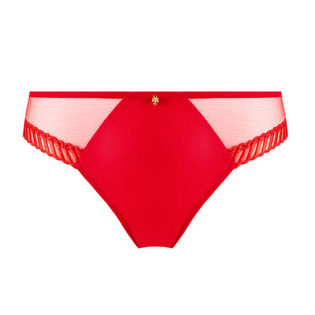 AUBADE Brazilian brief Sheer Emotion Diva Red