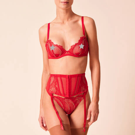 Ensemble 3 pièces Gossard VIP Étoile Rouge