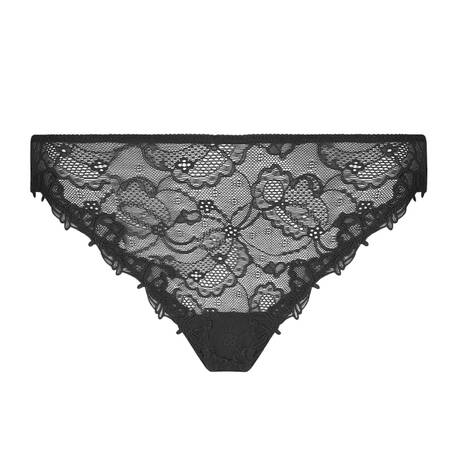 LISE CHARMEL Slip fantaisie en dentelle Soir de Venise Noir