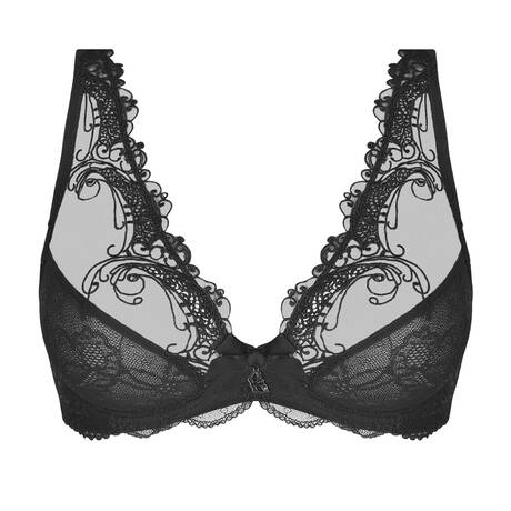 LISE CHARMEL Lace triangle bra Soir de Venise Black