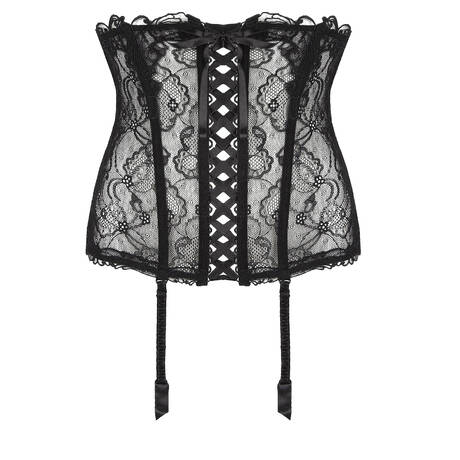 LISE CHARMEL Lace garter belt waist cincher Soir de Venise Black