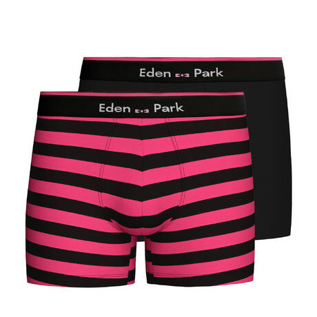 EDEN PARK  Cotton 2-pack men's boxer briefs Heritage Cuba + Noir