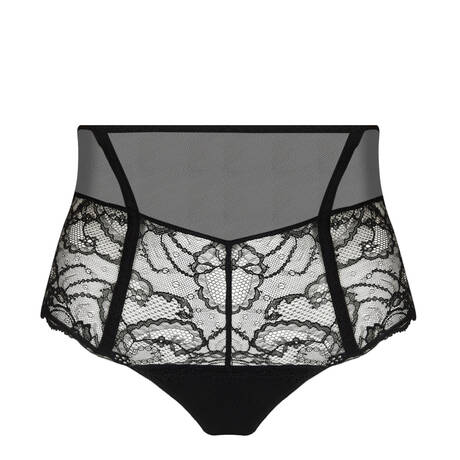 LISE CHARMEL Lace Retro high-waisted brief Soir de Venise Black