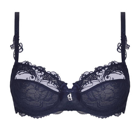 LISE CHARMEL Soutien-gorge corbeille en dentelle Soir de Venise Bleu Venise