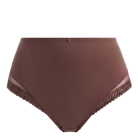 AUBADE High-waisted panty Sheer Emotion Sepia