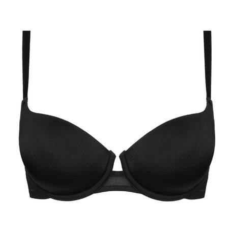 MAISON LEJABY Padded demi-cup bra Nufit Black