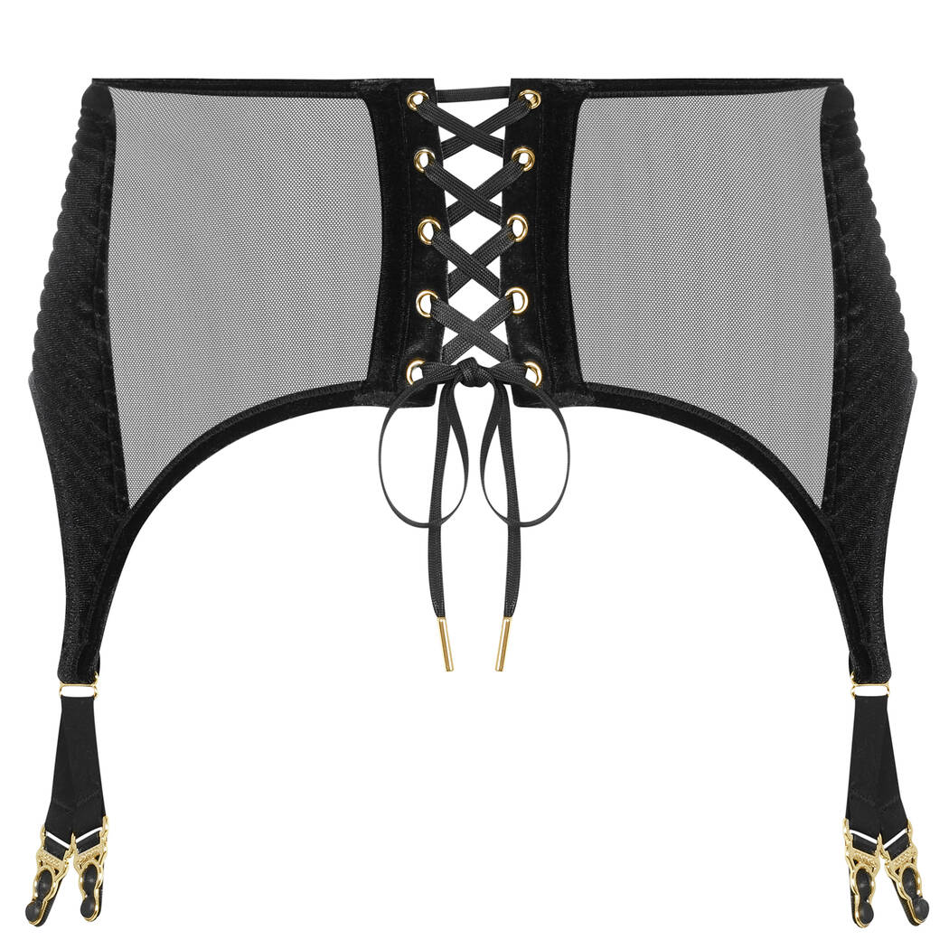 Maison Close Rococo Velvet garter belt with 8 suspenders Maison Close Rococo Scandale