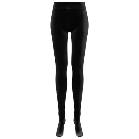MAISON CLOSE Velvet Leggings Rococo Black