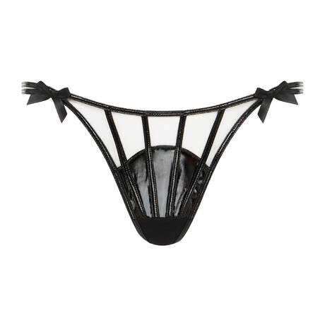 AGENT PROVOCATEUR String Flick Black/Flesh