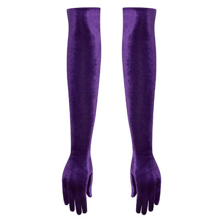 MAISON CLOSE Velvet Opera gloves Rococo Purple