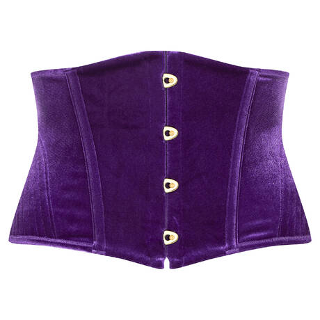 MAISON CLOSE Velvet Waist cincher Rococo Purple
