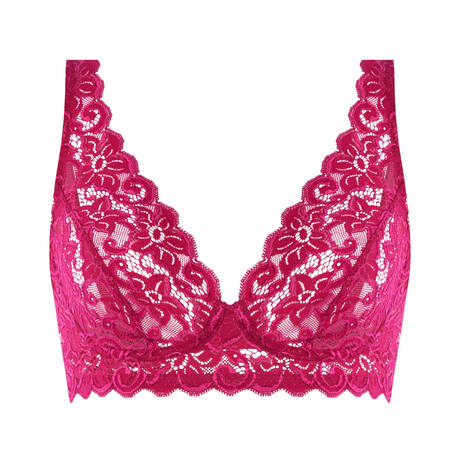 HANRO Triangle bra lace Moments Light Sangria