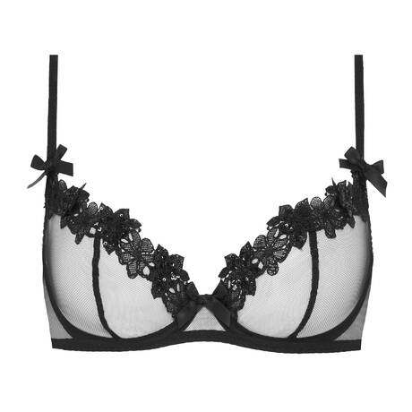 AGENT PROVOCATEUR Demi-cup bra Floss Black