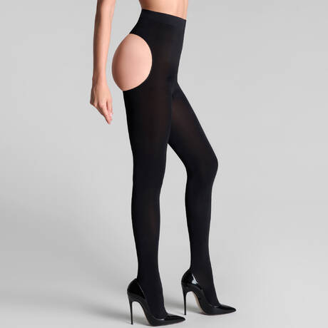 SCANDALE Collant dos ouvert 70 deniers Legwear Noir