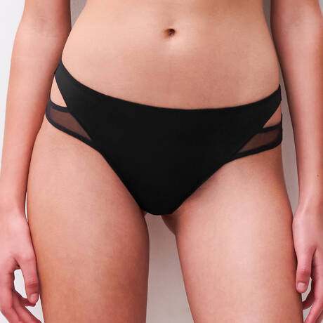 CHANTELLE Tanga Pulp Edge Black