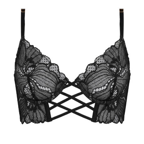 LIVY Soutien-gorge bustier en dentelle Road Noir
