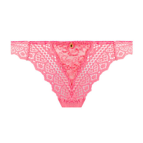 EMPREINTE Thong lace Cassiopée Electric pink