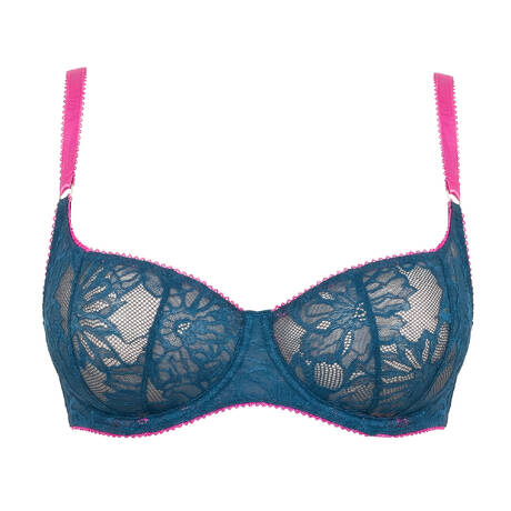 DORA LARSEN Soutien-gorge corbeille en dentelle Nebula Bleu
