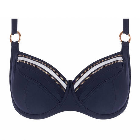 LISE CHARMEL Demi-cup fitting bikini top Cordage Precieux Cordage Navy