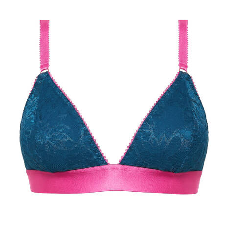DORA LARSEN Lace Wireless bra Nebula Blue