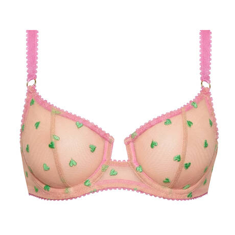 DORA LARSEN Demi-cup bra Bessie Pink