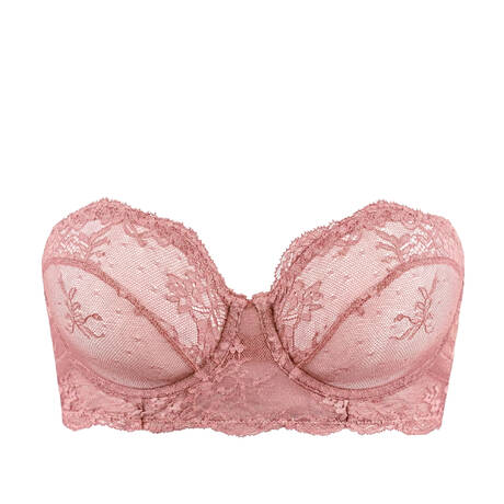 DORA LARSEN Lace Bandeau bra Astra Pink