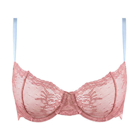 DORA LARSEN Lace Demi-cup bra Astra Pink