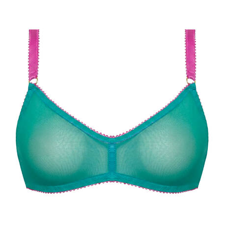 DORA LARSEN Wireless bra Jean Clean Blue