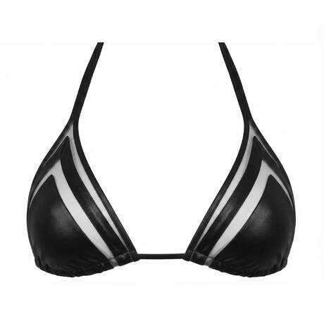 AGENT PROVOCATEUR Triangle bikini top Tora Black/Sand