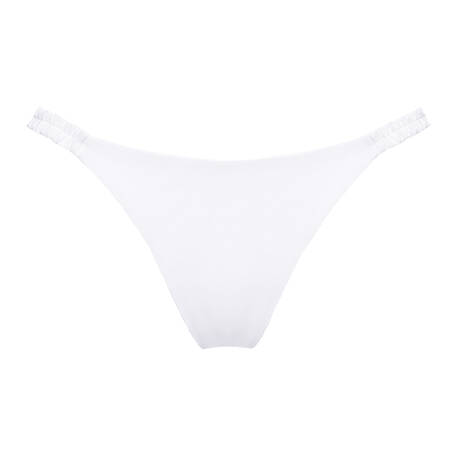LULI FAMA Brazilian bikini bottom Sweet Love White
