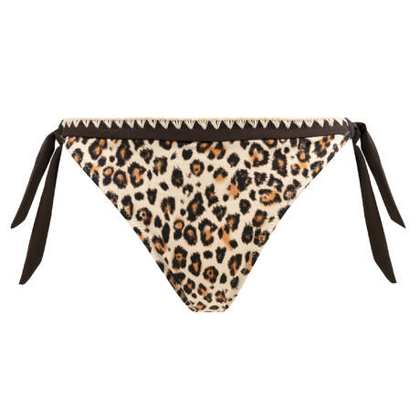 BANANA MOON Bas de maillot de bain slip noué Sadia Savari Beige