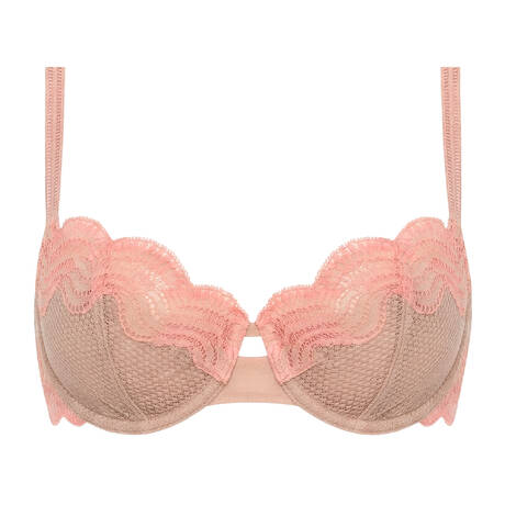 TRIUMPH Halbschalen-BH aus Spitze Comfort Glam Desert Sand