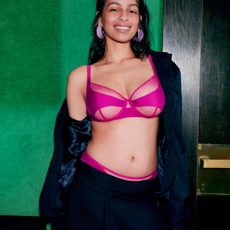 2 pieces set CHANTELLE Pulp Edge Fushia London