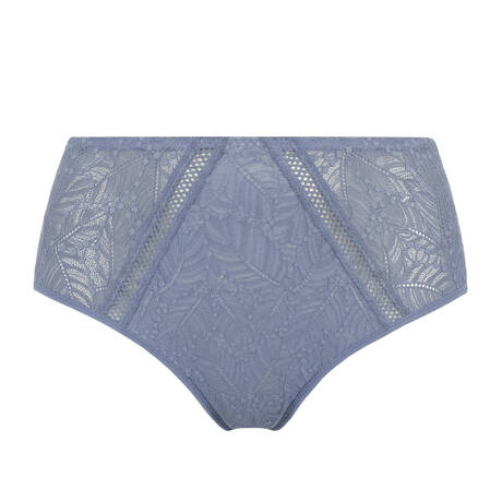 SIMONE PÉRÈLE Culotte haute en dentelle Comète Bleu Chambray