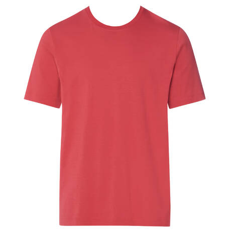 HANRO T-shirt homme en coton Living Shirts Garnet Rose