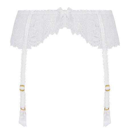 AGENT PROVOCATEUR Garter belt Posy White/White