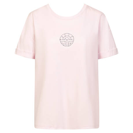 FÉRAUD Cotton T-shirt Casual Chic Romantic Rose