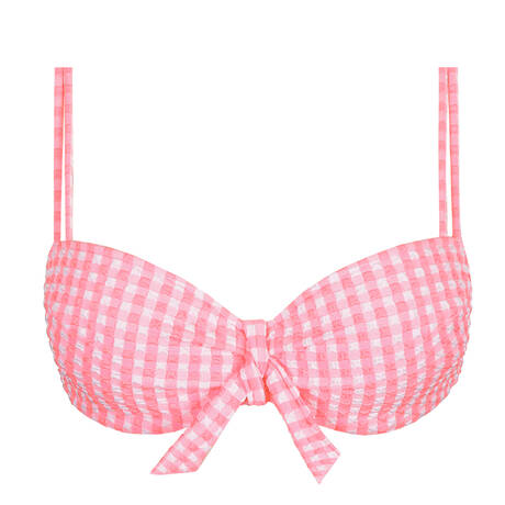 MARIE JO Padded balconette bikini top Mary Lynn Rose Gingham
