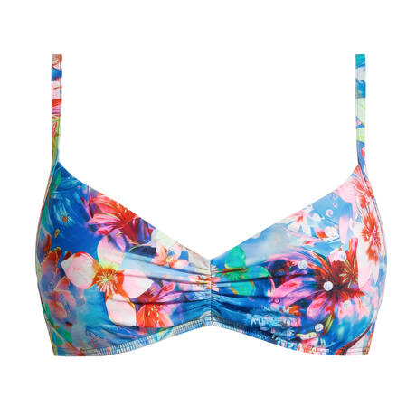 LULI FAMA Bralette bikini top Underwater Dreaming Multicolor
