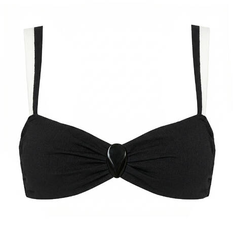 LIVIA Haut de maillot de bain bandeau Lovane Sporades Noir