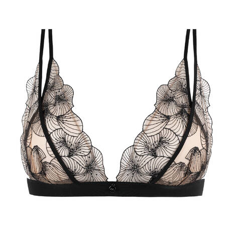 ATELIER AMOUR Openable triangle bra Menu Plaisir Black