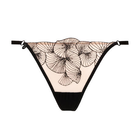 ATELIER AMOUR Thong Menu Plaisir Black