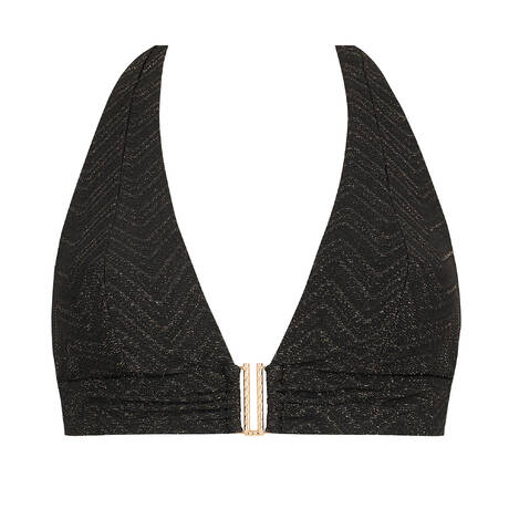 AUBADE Triangle bikini top Golden Horizon Black