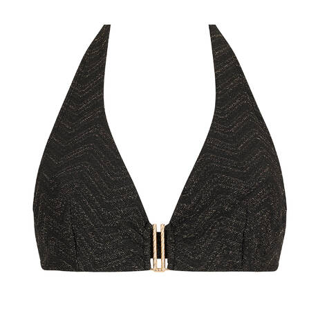 AUBADE Underwire Triangle bikini top Golden Horizon Black