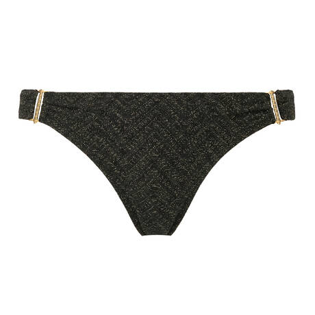 AUBADE Tanga bikini bottom Golden Horizon Black