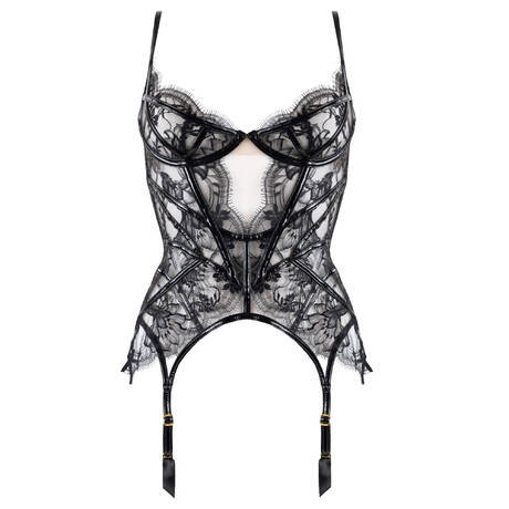 AGENT PROVOCATEUR Lace Basque Alyss Black