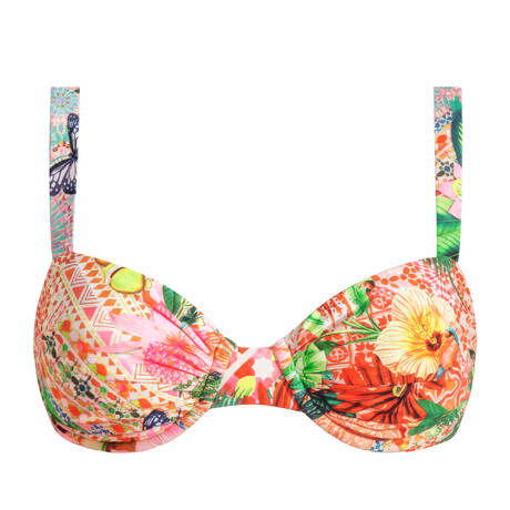 LULI FAMA Balconette-Bikini-Top Opulent Eden Multicolor