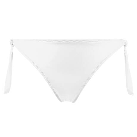 BANANA MOON Bas de maillot de bain slip noué Dasia Fringes Blanc