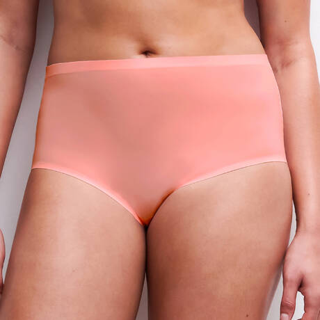 CHANTELLE Invisible high-waisted panty + size Soft Stretch Fluor Pink